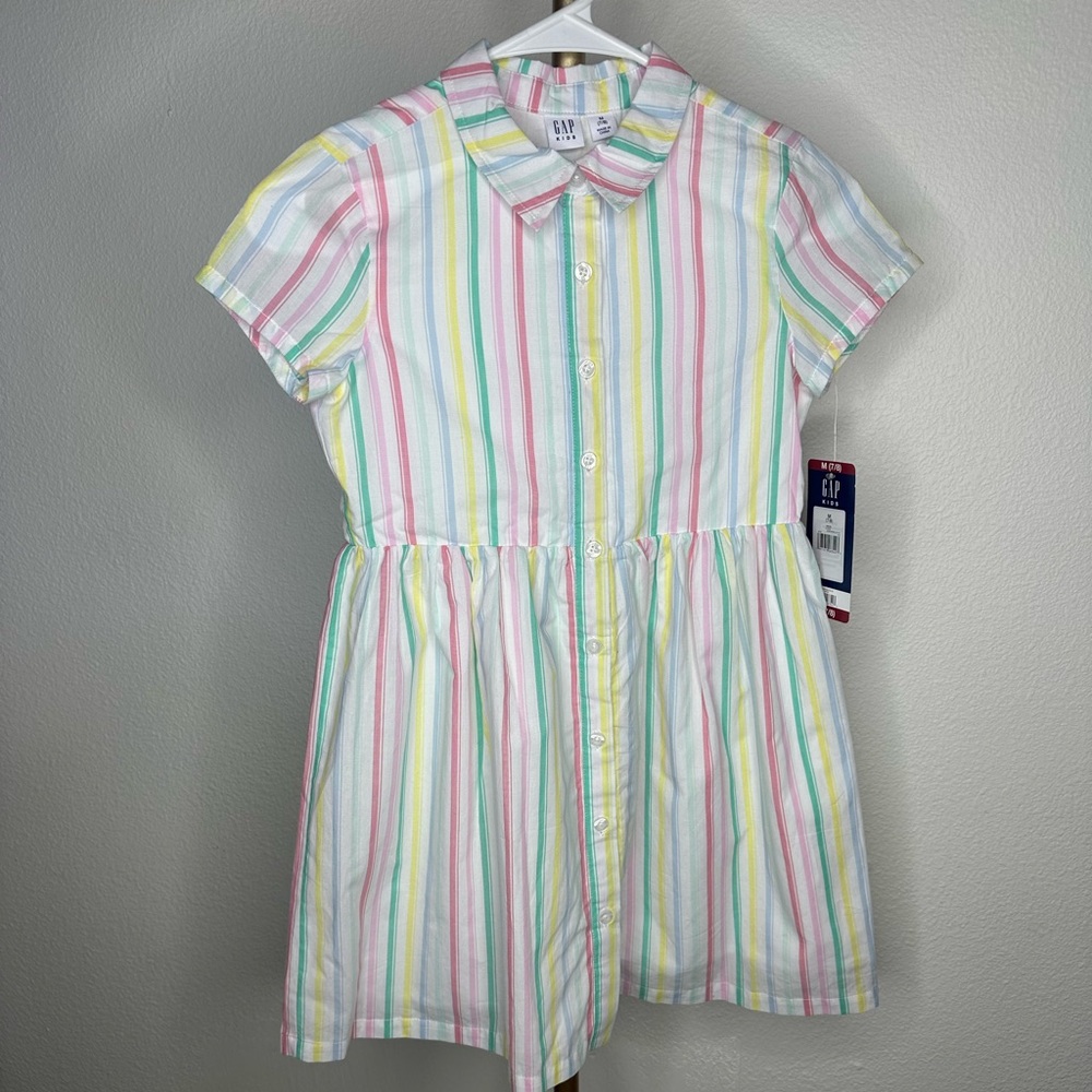 GAP Kid's Girl's 100% Cotton Short Sleeved‎ Comfort Relaxed Fit Dress